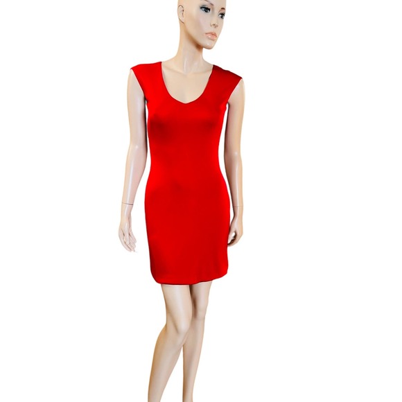 Ralph Lauren Black Label Made in USA Mini Silky Jersey Dress Size 4 Sleeveless
